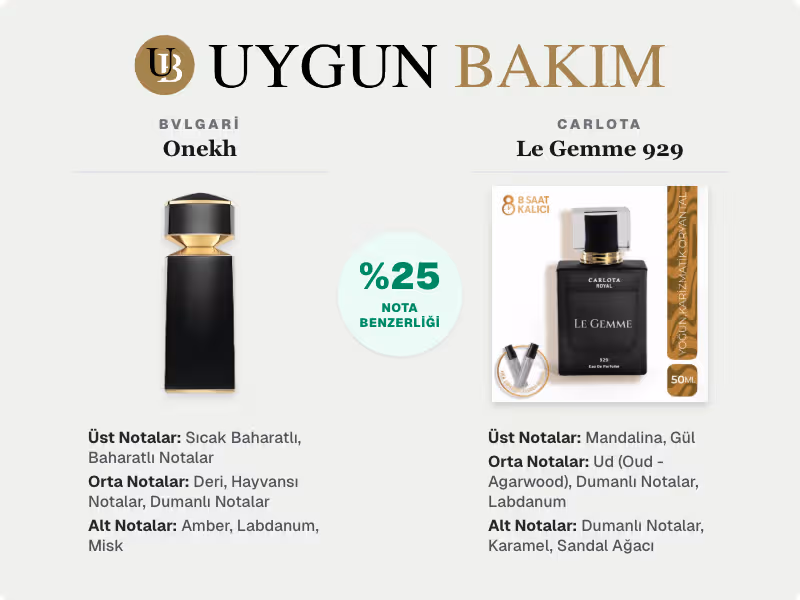 Bvlgari Onekh | Carlota Le Gemme 929 Muadili