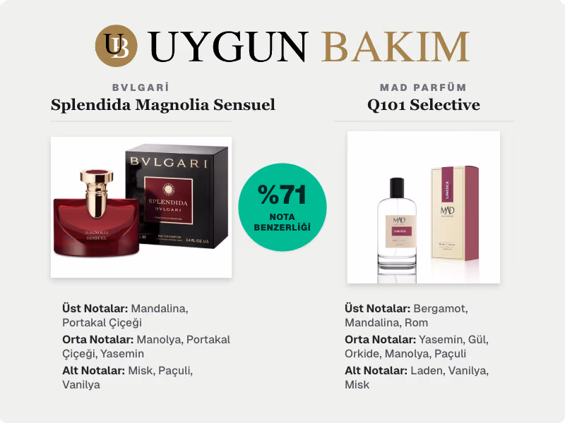 Bvlgari Splendida Magnolia Sensuel | Mad Parfüm Q101 Selective Muadili