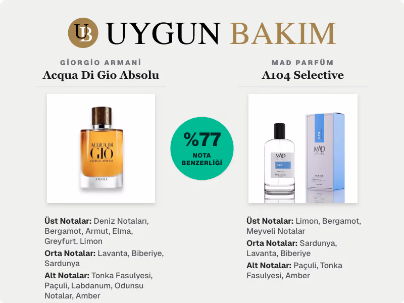 Giorgio Armani Acqua Di Gio Absolu | Mad Parfüm A104 Selective Muadili