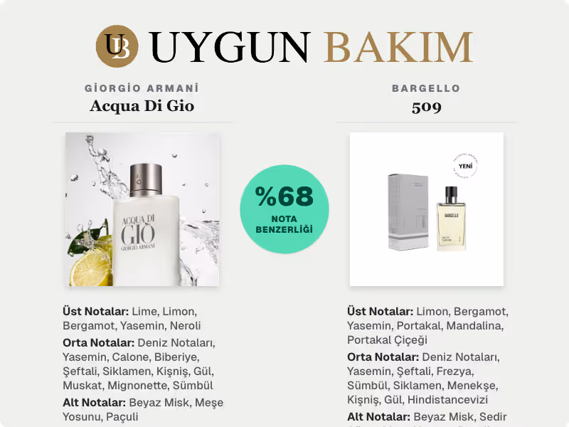 Giorgio Armani Acqua Di Gio | Bargello 509 Muadili