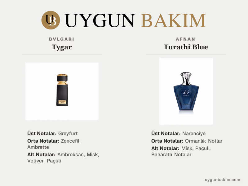 Bvlgari Tygar | Afnan Turathi Blue Muadili