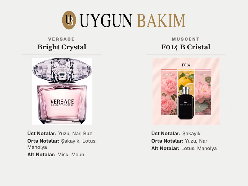 Versace Bright Crystal | Muscent F014 B Cristal Muadili