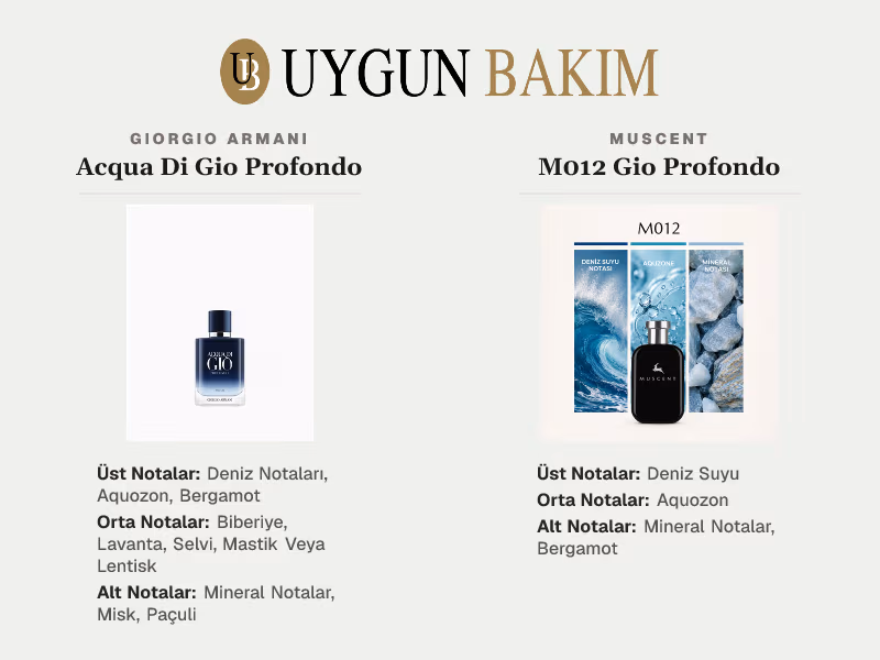 Giorgio Armani Acqua Di Gio Profondo | Muscent M012 Gio Profondo Muadili