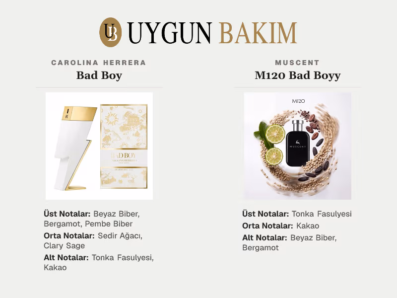 Carolina Herrera Bad Boy | Muscent M120 Bad Boyy Muadili
