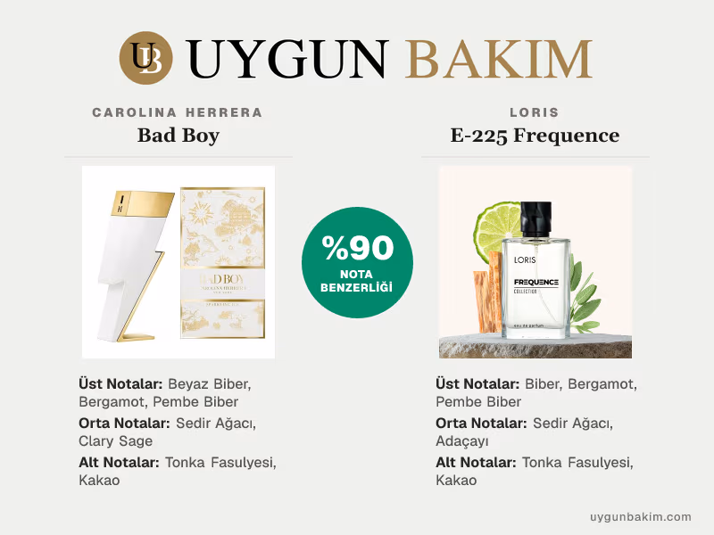 Carolina Herrera Bad Boy | Loris E-225 Frequence Muadili