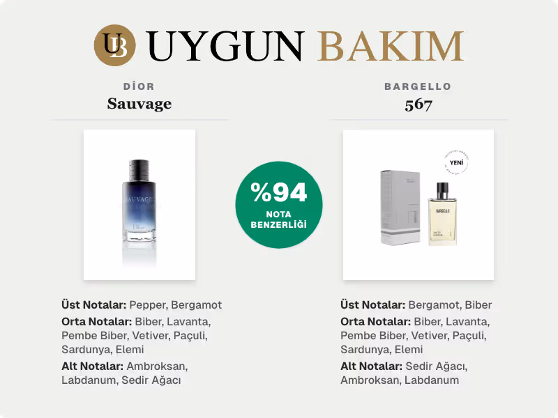 Dior Sauvage | Bargello 567 Muadili