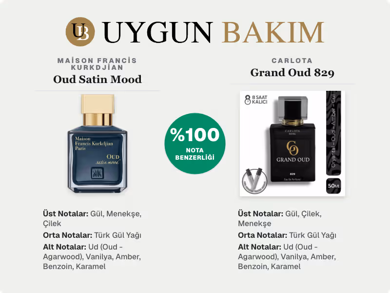 Maison Francis Kurkdjian Oud Satin Mood | Carlota Grand Oud 829 Muadili