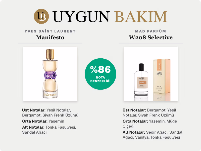 Yves Saint Laurent Manifesto | Mad Parfüm W208 Selective Muadili